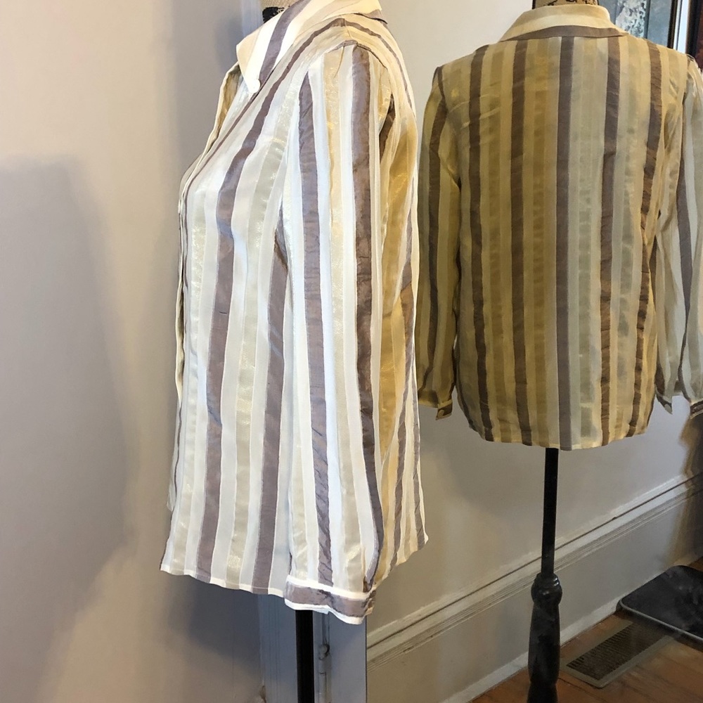 Henri Bendel Striped Blouse - Picture 4 of 6